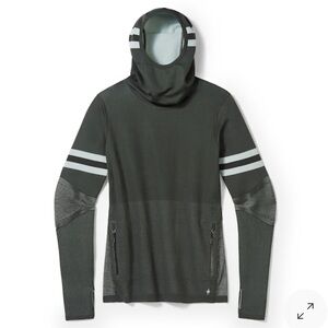 Smartwool Intraknit Thermal Max Merino Base Layer Pattern Hoodie Small
